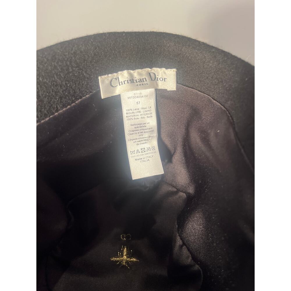 Dior Arty Felt Tulip Hat Size 57 - Picture 3 of 5